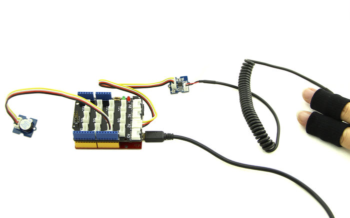 Grove - GSR Sensor 測謊器 皮膚電阻感測器 流汗感測器