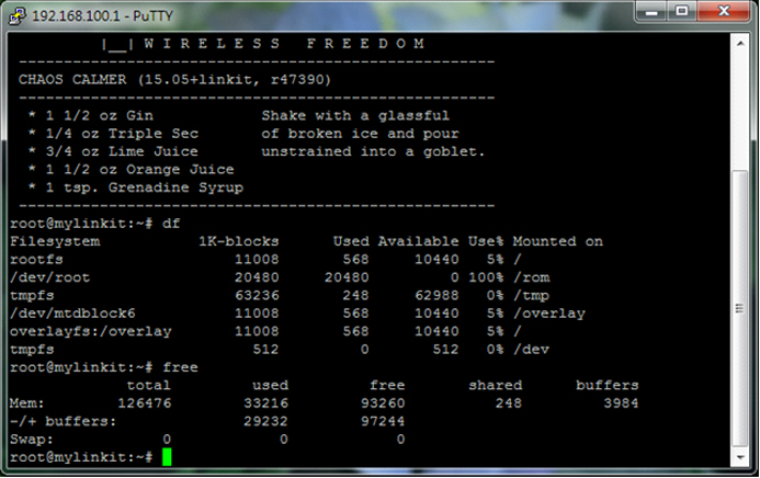 Figure 26. LinkIt Smart 7688 Linux 畫面