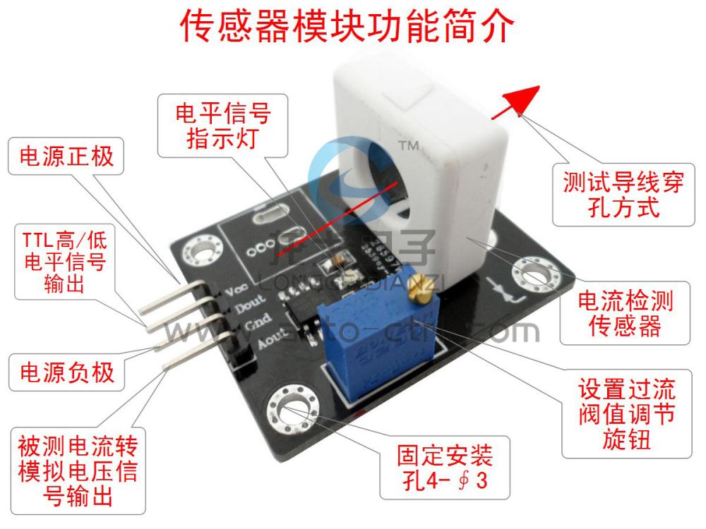 WCS1800 霍爾電流感測器