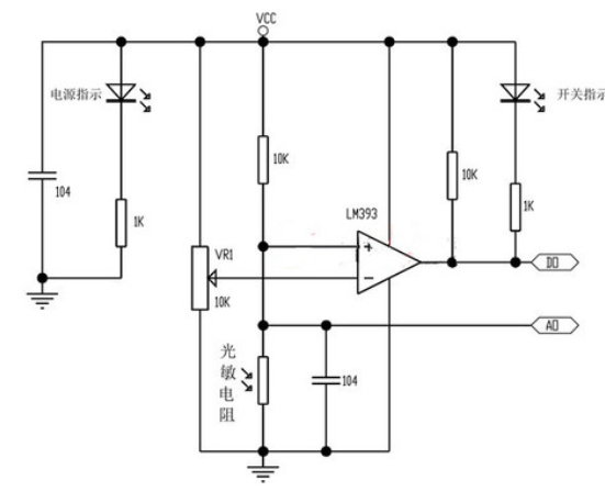 光敏電阻感測器模組