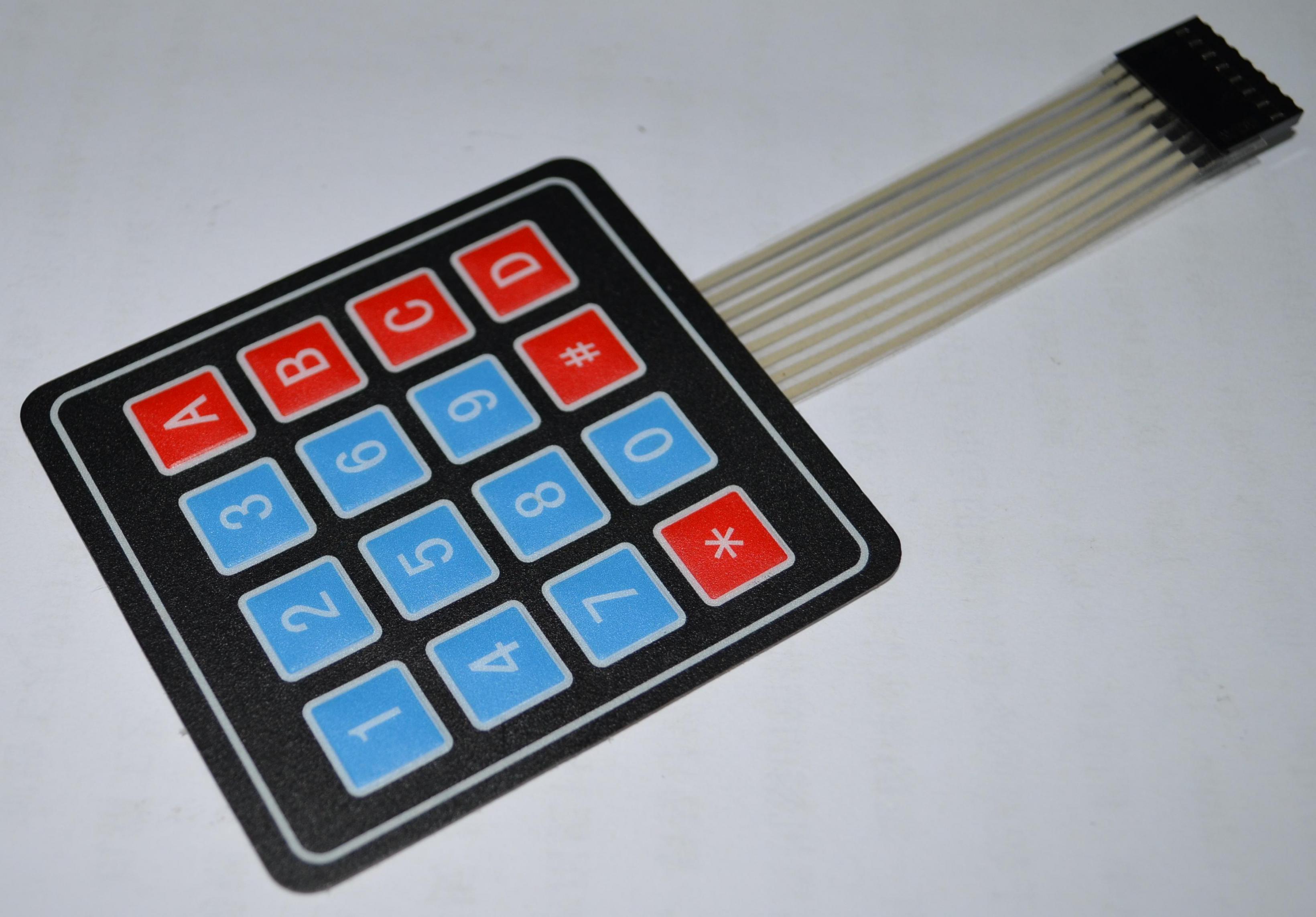 Arduino 4×4矩陣薄膜鍵盤