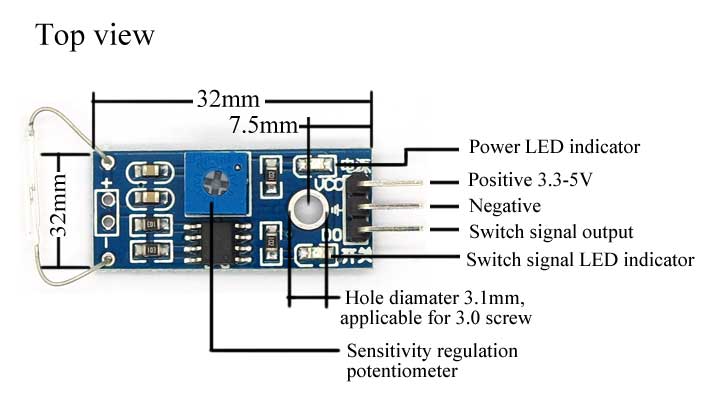 磁簧管 電磁開關 檢測 感測器 模組