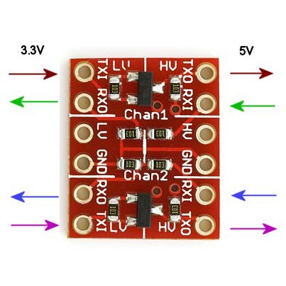 T74 Logic Level Converter邏輯電平轉換3.3V 5V TT