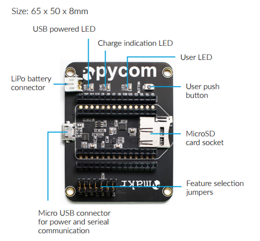 Lopy & WiPy Expansion board Pycom