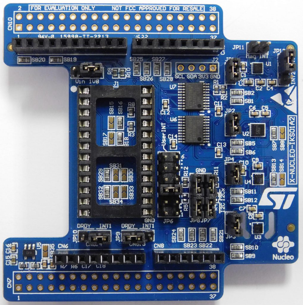 Motion MEMS and environmental sensor expansion board for STM32 Nucleo