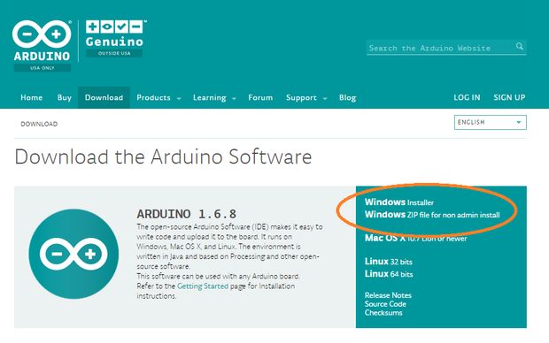 Installing Arduino Software/IDE