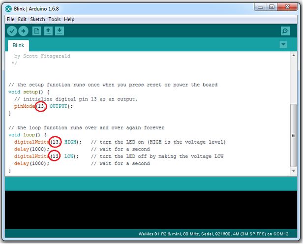 Trying the Blink Example