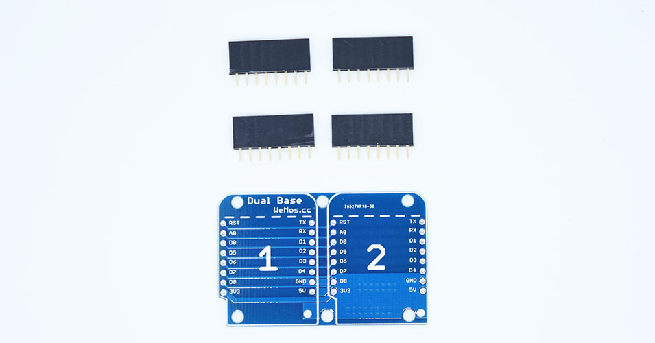 Dual Base for wemos mini D1 pro 擴展底板