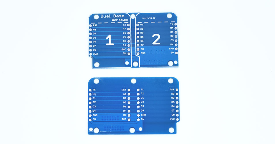 Dual Base for wemos mini D1 pro 擴展底板