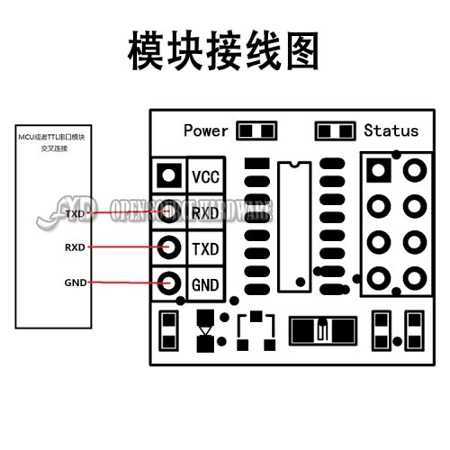 51-microcontroller-TTL-serial-to-wireless-communication-module-nRF2401-nRF24L01-adapter-board-does-not-contain-nRF