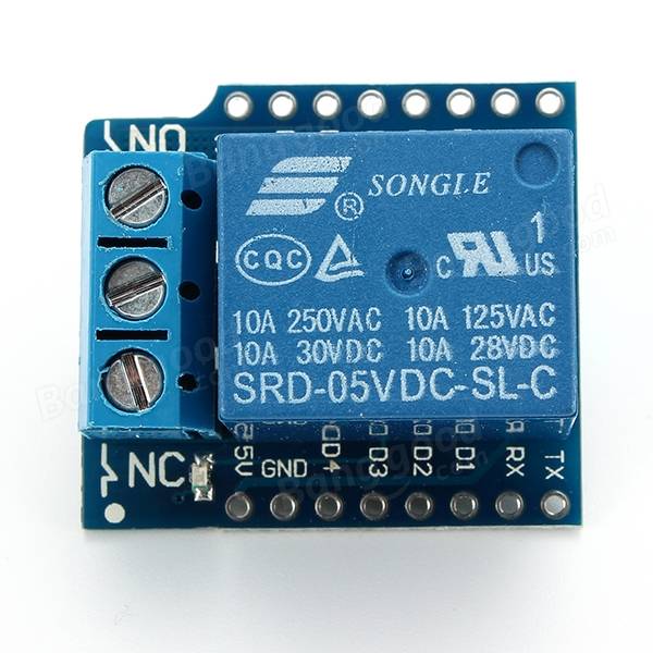 Wemos® DC 5V 1CH Relay Shield V2 Version 2 For Wemos D1 Mini ESP8266 WiFi Module