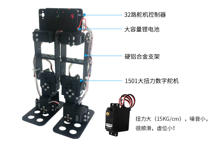 6自由度雙足機器人