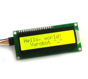 IIC / I2C 1602A LCD 黃綠色背光液晶模組 黃綠黑字
