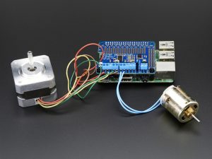 Adafruit DC+Stepper Motor HAT For RPi 樹莓派 電機擴充板