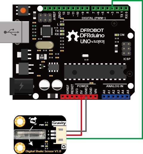 Digital Shake 搖動 傳感器 感測器 DFRobot 原廠