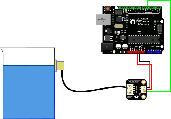 Arduino 非接觸式 數字 液位 感測器 DFRobot 原廠