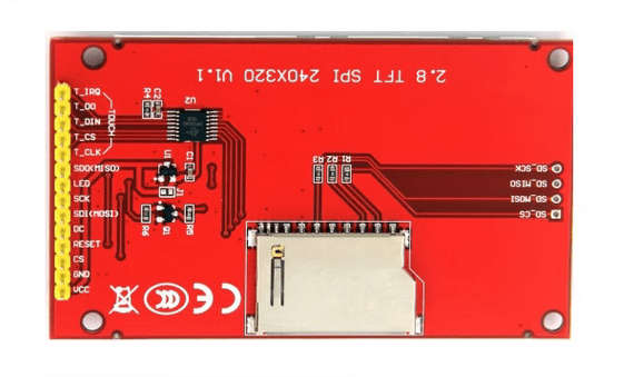 2.8吋 TFT LCD 觸控液晶螢幕 介面