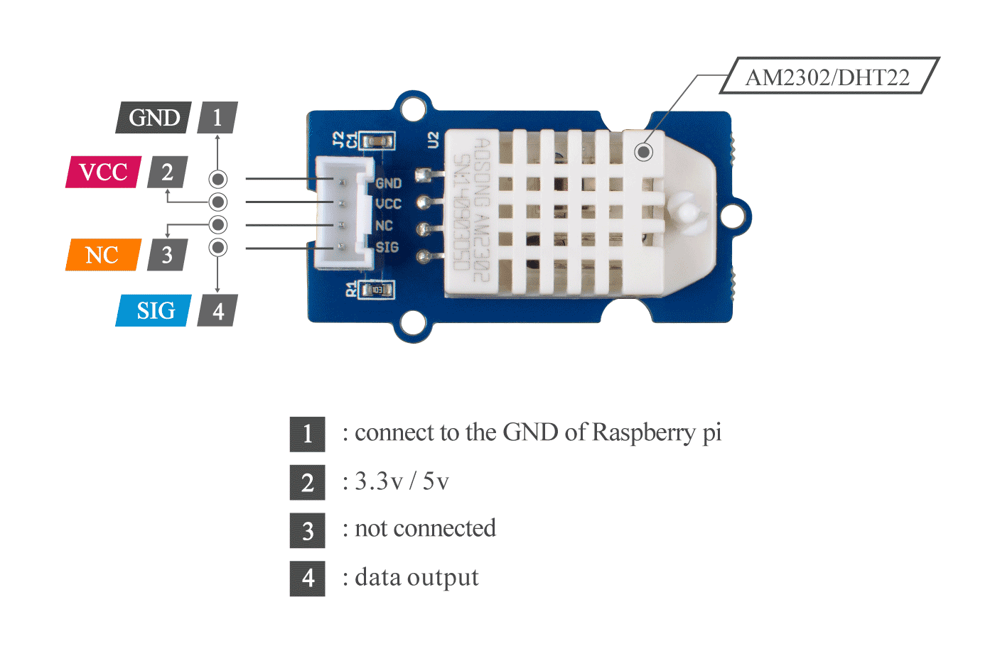 grove dht22 pinout