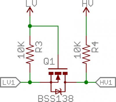 MOSFET邏輯電平轉換電路