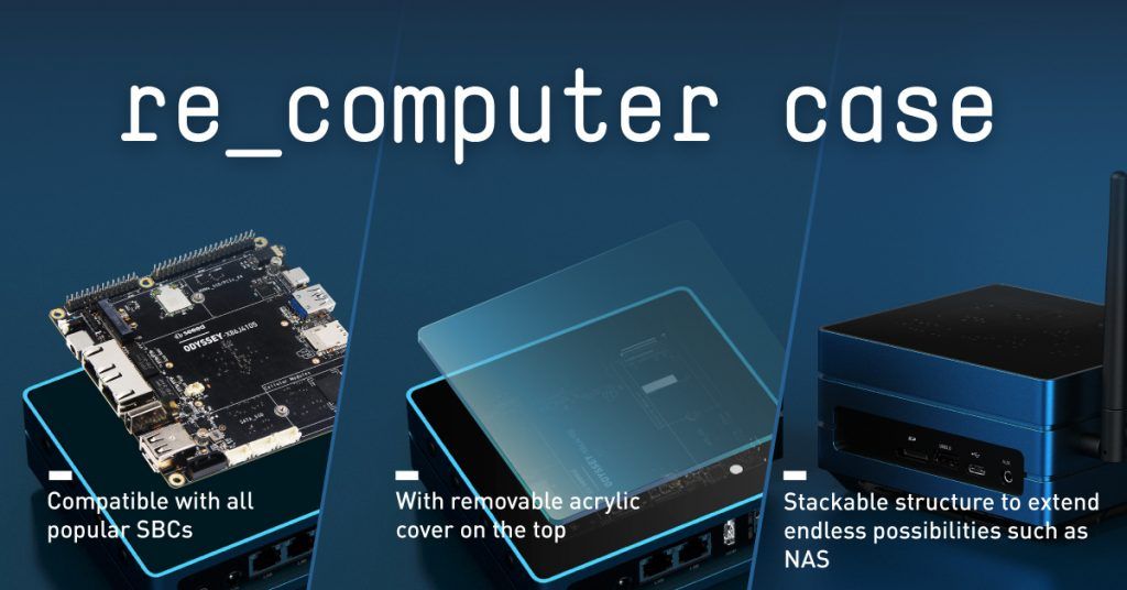 re_computer case 相容X86、樹莓派、BeagleBone和Jetson Nano 專用機殼 – 台灣物聯科技 TaiwanIOT