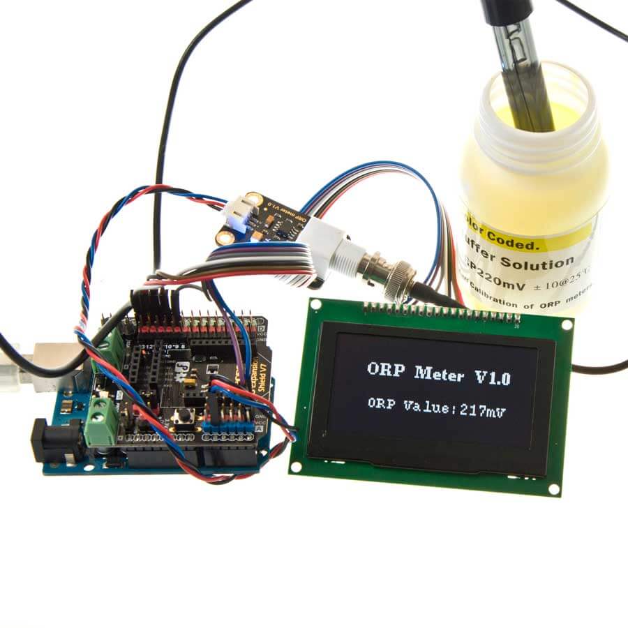 重力:適用於Arduino的模擬ORP傳感器表 Arduino連接的模擬ORP傳感器表