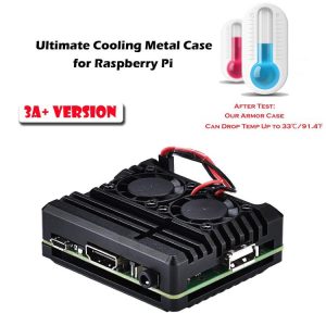 樹莓派 Raspberry Pi 3A+ 鋁合金外殼 雙散熱風扇外殼
