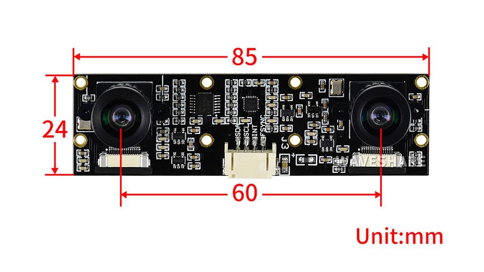IMX219攝像頭 尺寸