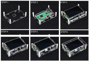 樹莓派 3.5吋LCD 觸控液晶螢幕整合外殼 