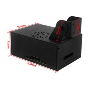 NVIDIA Jetson Nano 2GB金屬外殼 帶攝影鏡頭支架 尺寸圖