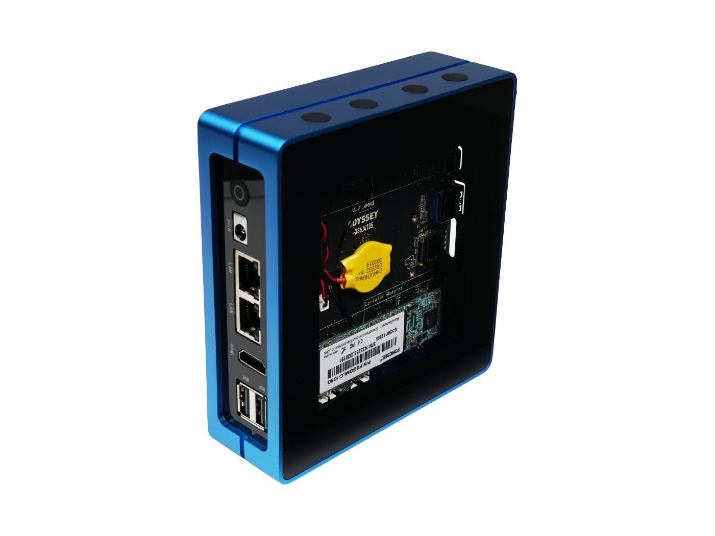 Odyssey Blue: Quad Core Celeron J4125 Windows 10 Mini PC with