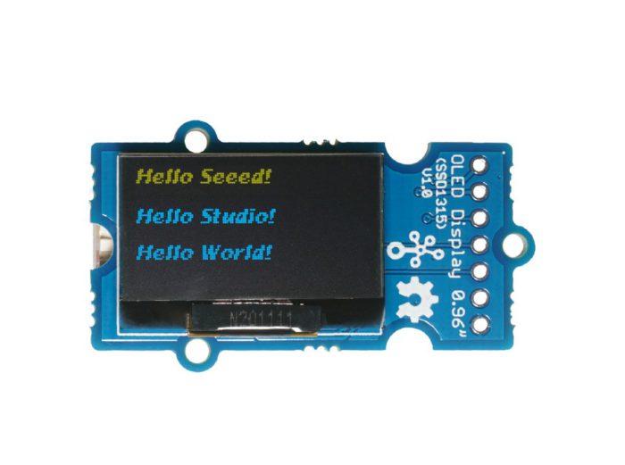 Grove-OLED 0.96吋 藍黃雙色OLED顯示模組