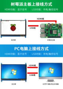 7吋電容式觸控液晶螢幕 IPS LCD 解析度800X480 支援樹莓派 Jetson nano 1
