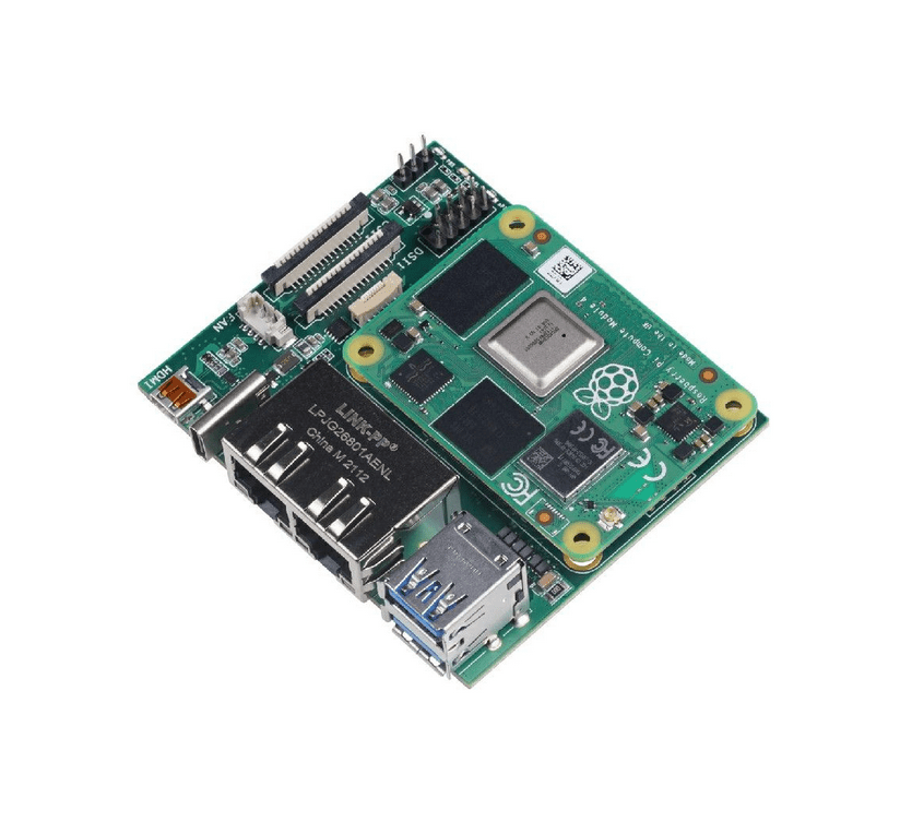 英國製 Dual Gigabit Ethernet NICs CM4 Carrier Board