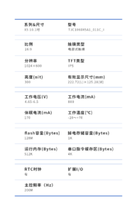 10.1吋 IPS 1024*600 電容式觸控液晶螢幕 USART接口 HMI 免代碼 支援影音視频產品參數