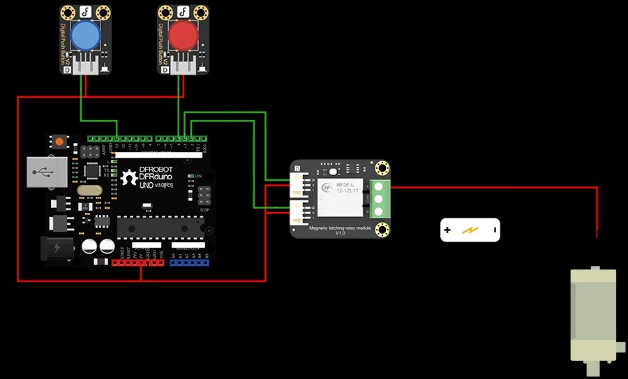 磁鎖繼電器與Arduino的連接圖