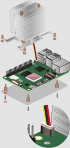 Raspberry Pi 5 ICE Tower 冰塔CPU散熱風扇 P5
