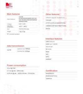 SIM7028 開發板 NB-IoT+LPWA 低功率網路無線傳輸 參數