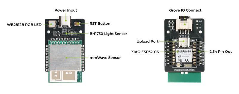 MR60BHA2 60GHz mmWave 呼吸心跳偵測感測器 硬體介紹
