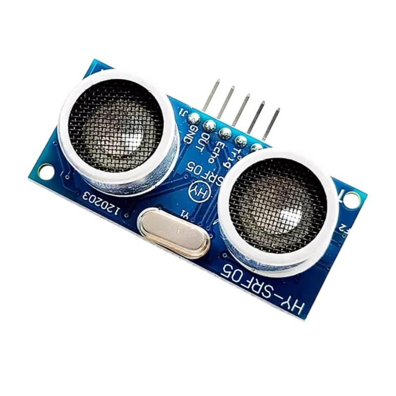 HY-SRF05 五針超音波測距模組 | 2cm 超小盲區 高精度感測器/傳感器 (兼容 SRF05) 正面