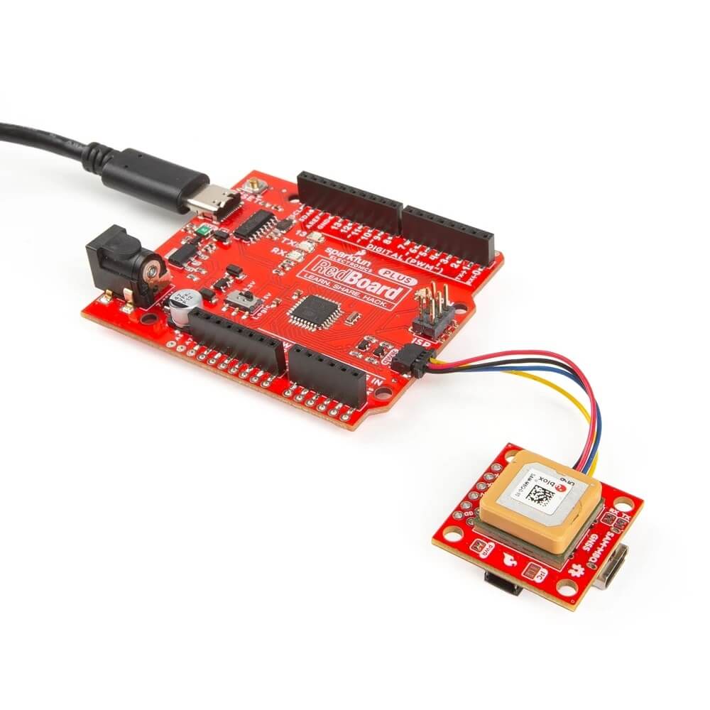 SparkFun Qwiic SAM-M8Q GNSS 接收機 - 內建智慧天線、支援多衛星系統 (GPS/GLONASS/Galileo) 連接 UNO