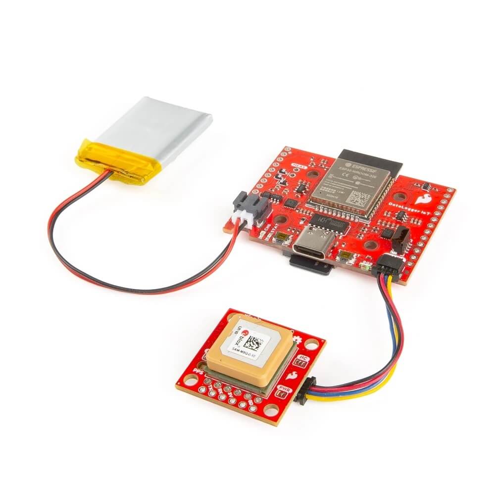 SparkFun Qwiic SAM-M8Q GNSS 接收機 - 內建智慧天線、支援多衛星系統 (GPS/GLONASS/Galileo) 連接示範 2
