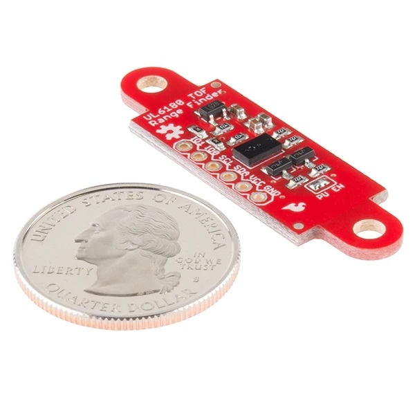 SparkFun ToF Range Finder Sensor - VL6180 測距儀 距離與環境光感測器模組 尺寸比例