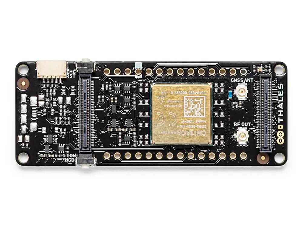 Arduino Portenta CAT.M1/NB IoT GNSS Shield 擴充板 | 全球定位與低功耗行動通訊模組 正面