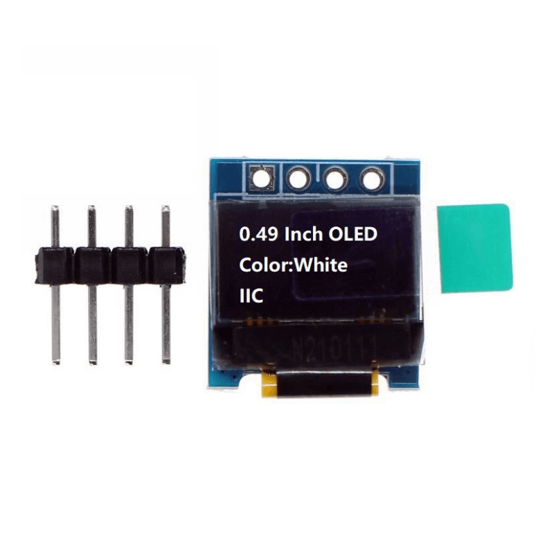 0.49 吋微型 OLED 顯示模組 64x32 解析度, I2C 介面 1
