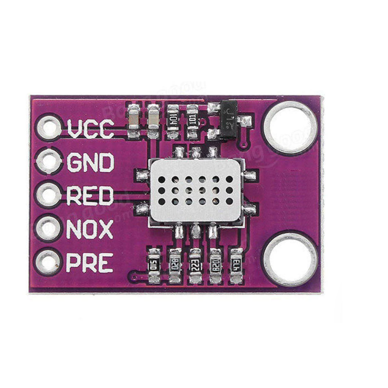 MICS-4514 MEMS 氣體感測器模組 支援 CO/NO2/NH3 多種氣體偵測, 汽車/工業廢氣監控 正面