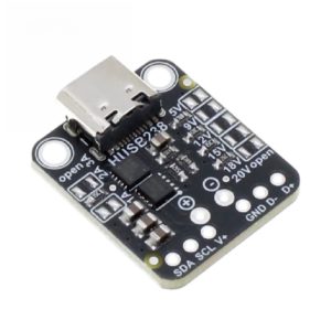 HUSB238 USB Type-C PD 誘騙器模組 - 支援 100W (20V/5A), I2C 與跳線配置 硬體供電改造-1