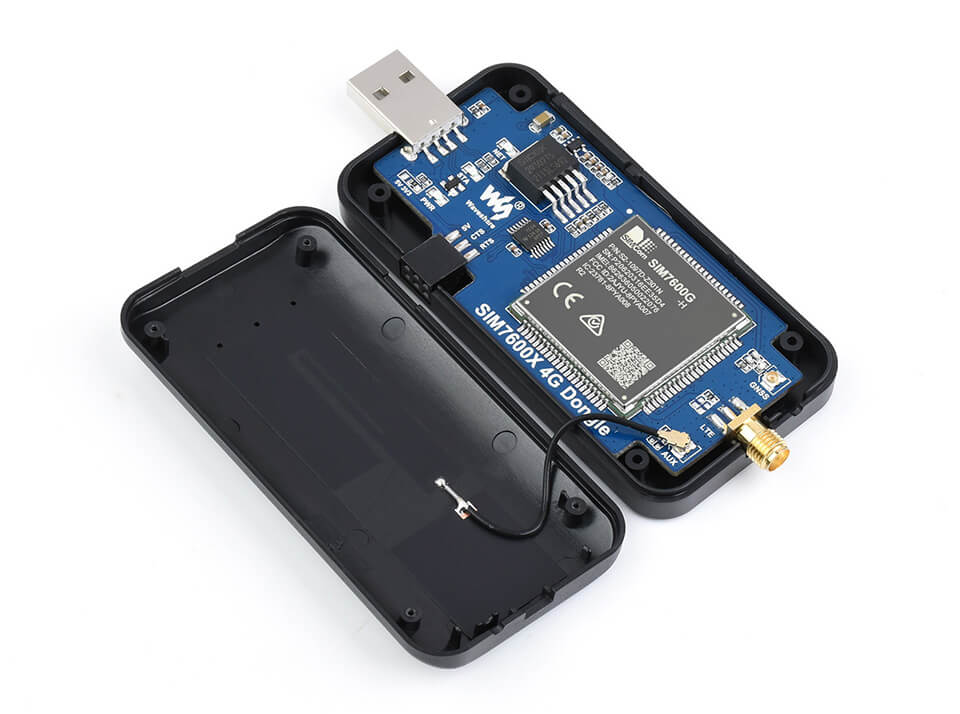 SIM7600G-H 全球通訊工業級 4G Dongle | 支援 GPS 定位、Windows/Linux 9