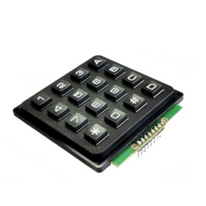 *4x4 矩陣式薄膜鍵盤 A型 (16鍵) | 支援 123A/456B/789C/0#D | 具備背膠易貼合