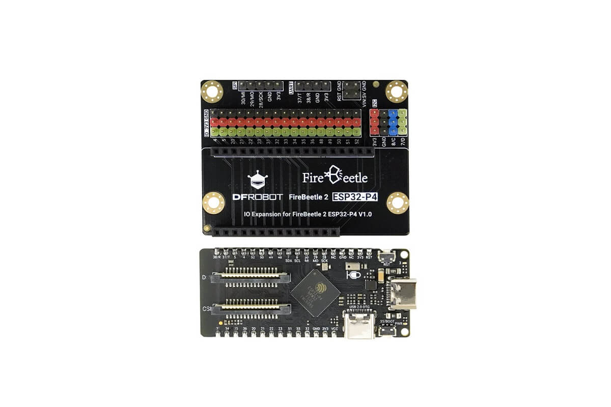 ESP32-P4 開發板與 IO 擴充板