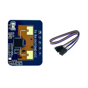LD2410C 24GHz 人體存在感應雷達模組 | FMCW 微動/靜止人體偵測 支援智慧家居 UART/GPIO (帶插針版)